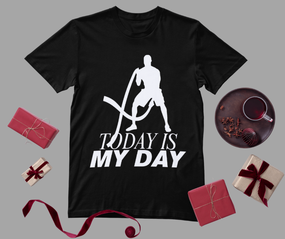 TODAY IS MY DAY Unisex Standard BLACK T-Shirt