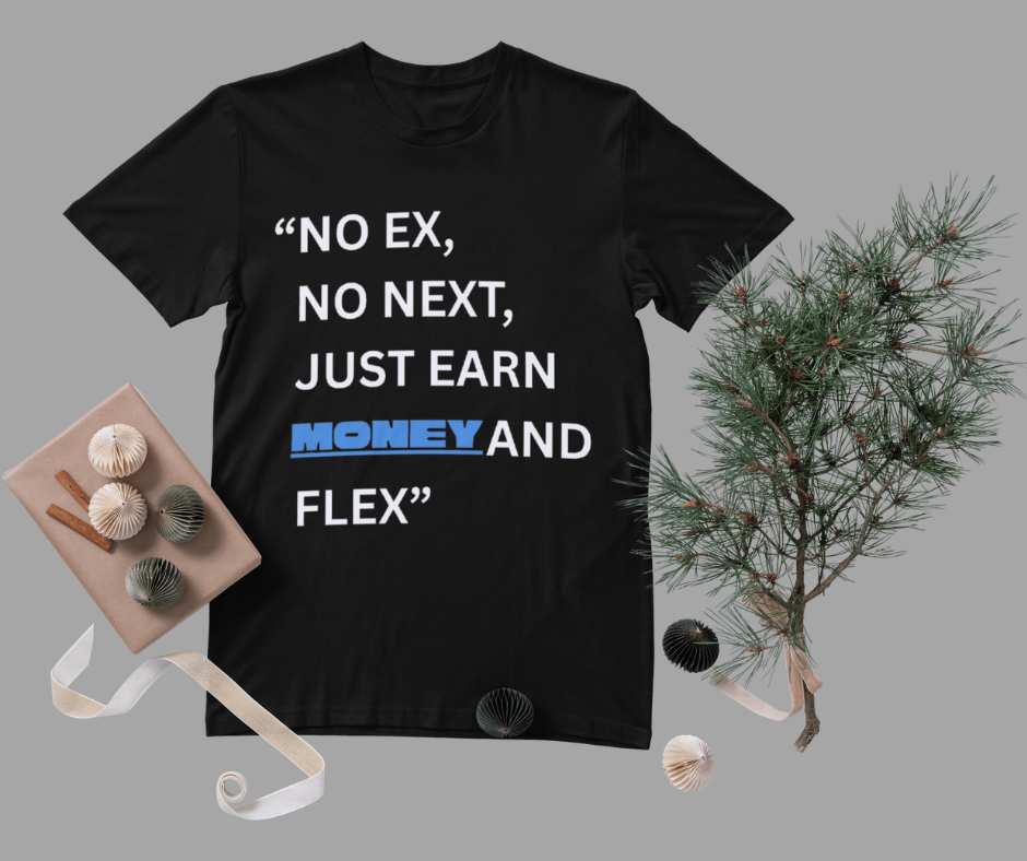 NO EX, NO NEXT.... DESIGN BLACK Unisex Standard  T-Shirt